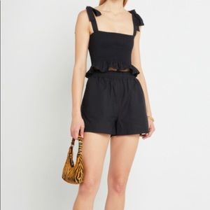 Few moda black crop top- New with tags !